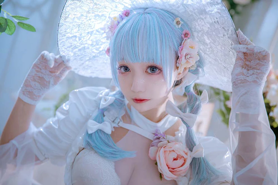 小野寺地瓜 – 纯白魔女 Cosplay-第1张