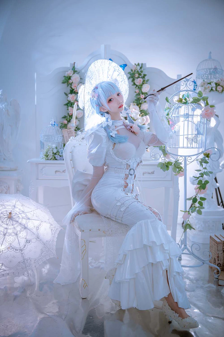 小野寺地瓜 – 纯白魔女 Cosplay-第2张