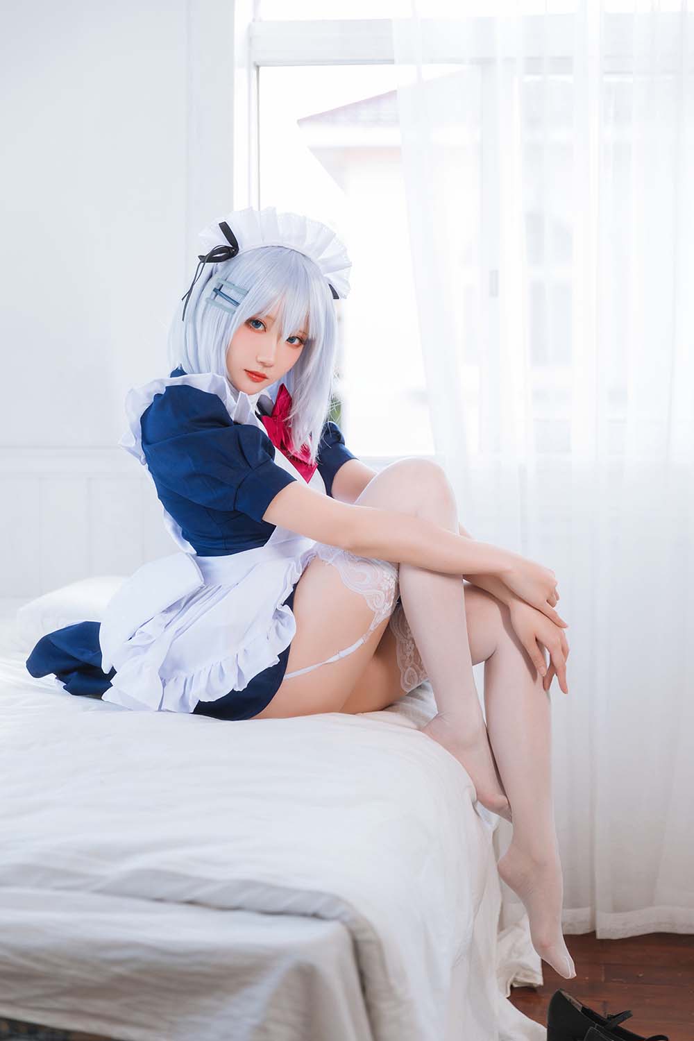 瓜希酱 – 折纸女仆 Cosplay-第1张