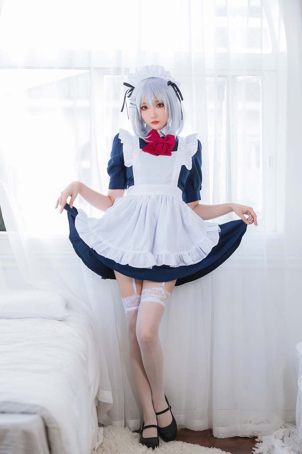 瓜希酱 – 折纸女仆 Cosplay-第2张