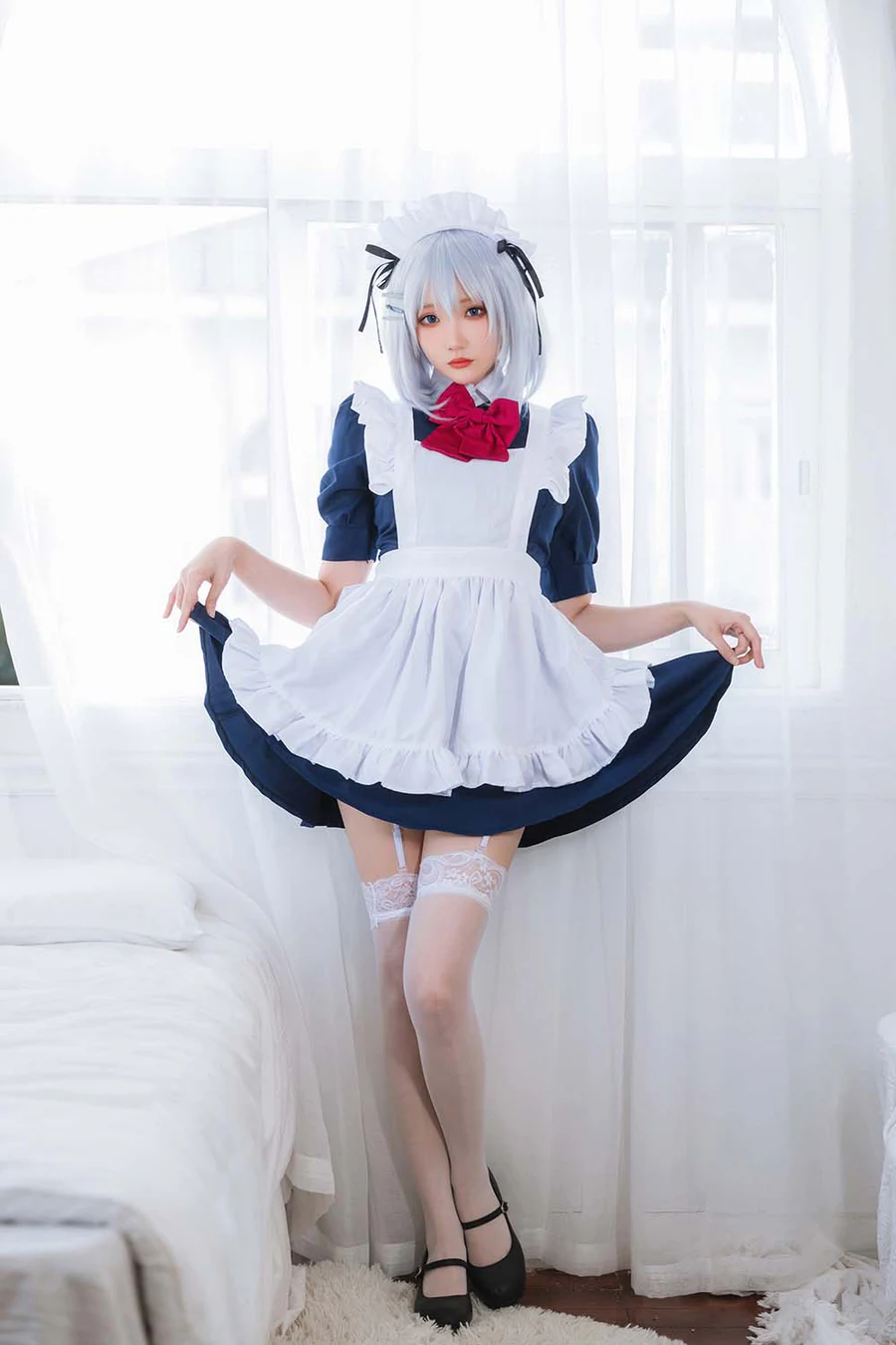瓜希酱 – 折纸女仆 Cosplay-第2张
