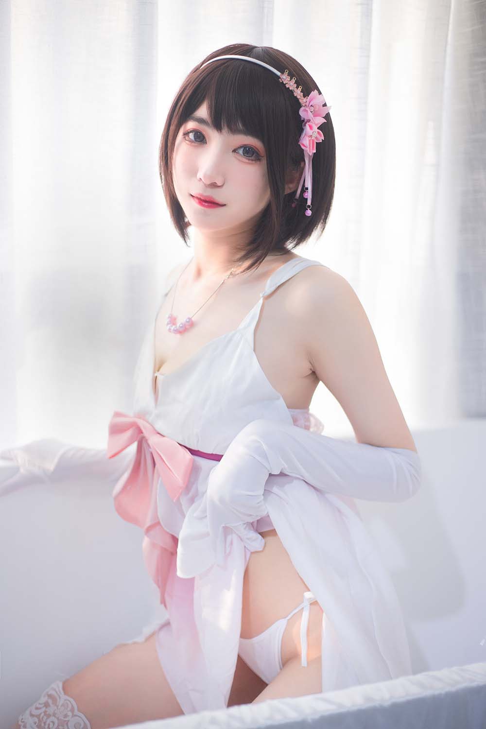 宫本桜 – 加藤惠浴室 Cosplay-第1张