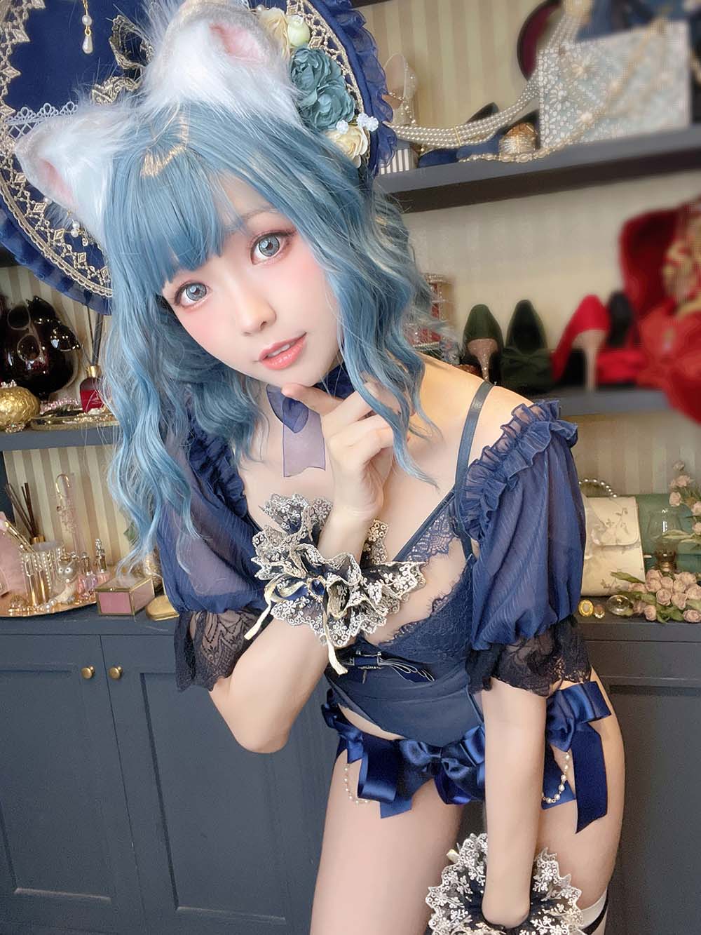Ely_eee(ElyEE子) – Scottish Fold Cat Doll 摺耳貓少女人形 Cosplay-第2张