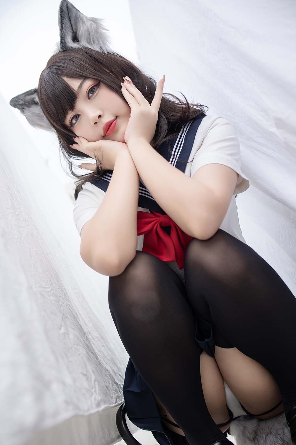 白烨 – 魅惑狼姐姐 室外 Cosplay-第1张
