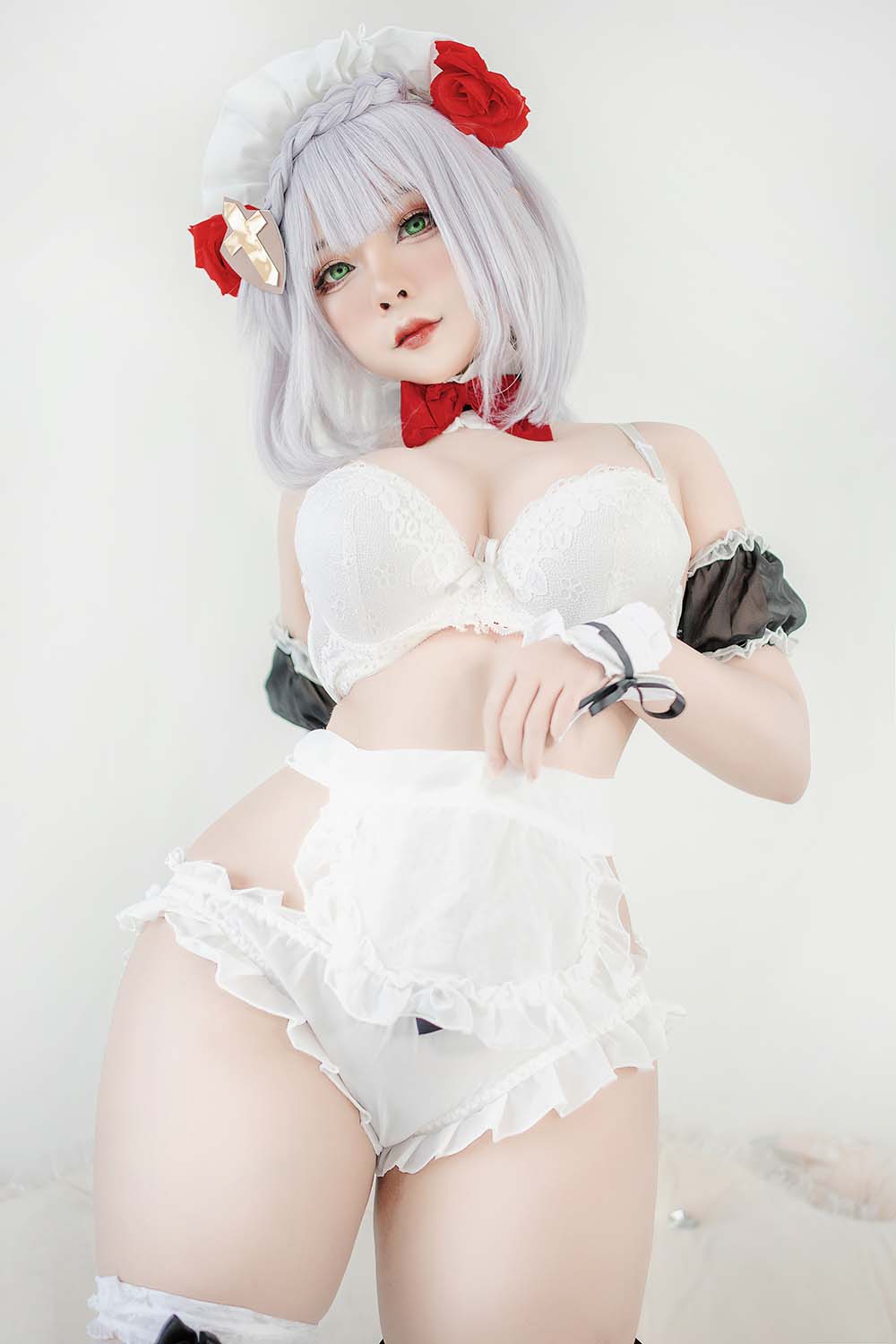 Sayo Momo – Genshin Impact Noelle Maid Cosplay-第2张