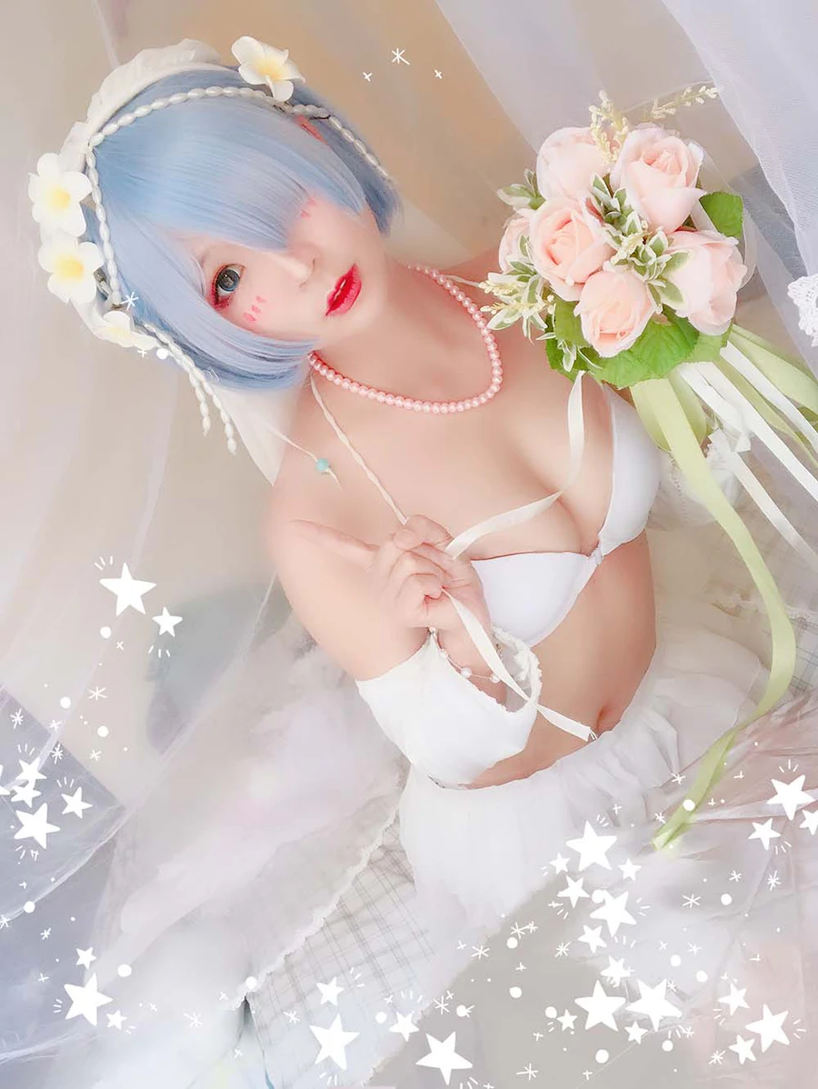 北之北 – 蕾姆花嫁 Cosplay-第1张
