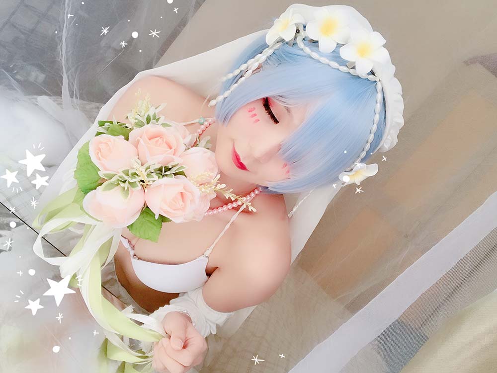 北之北 – 蕾姆花嫁 Cosplay-第2张