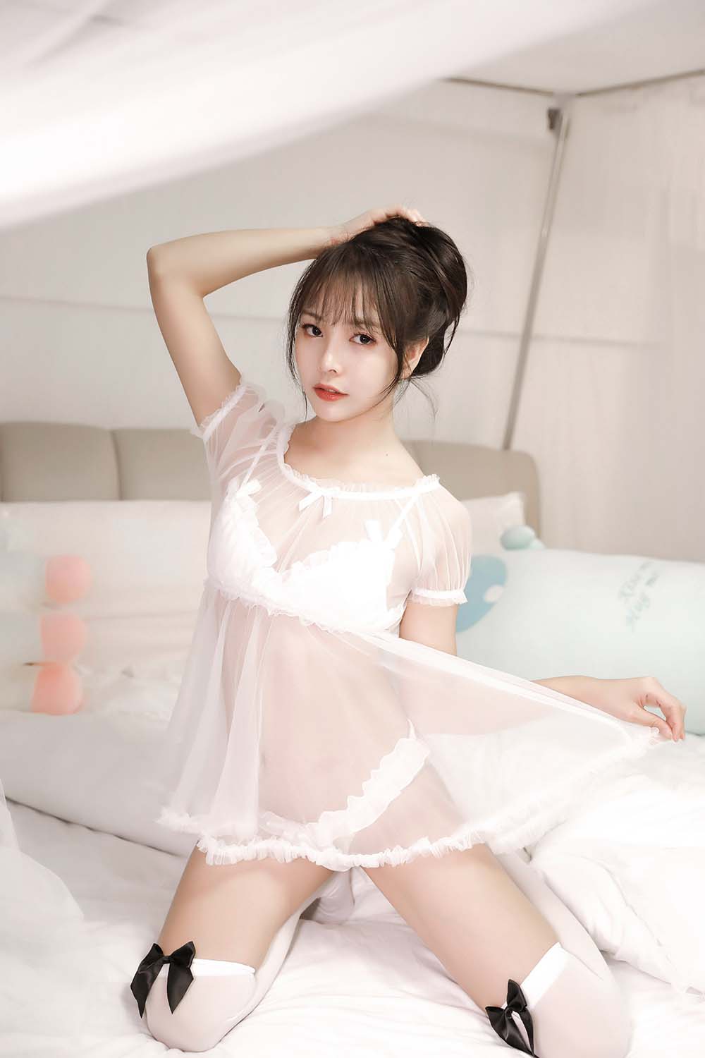 苏嫣嫣阿姨 – 白色猫耳头饰 Cosplay-第1张