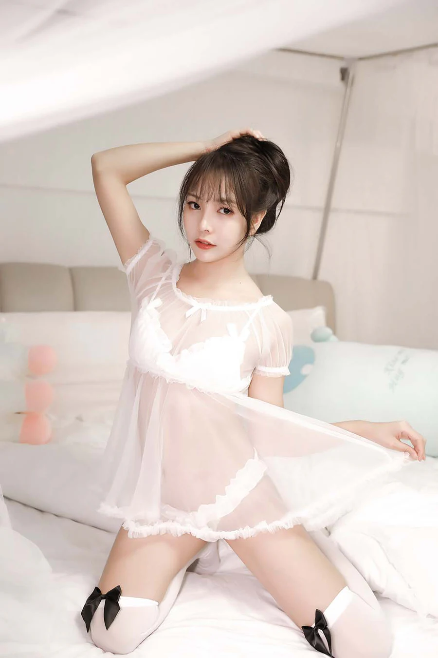 苏嫣嫣阿姨 – 白色猫耳头饰 Cosplay-第1张