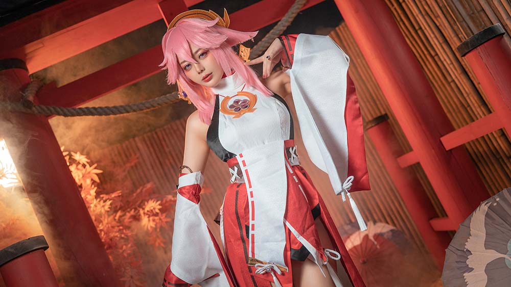 九言 – 八重神子 Cosplay-第1张