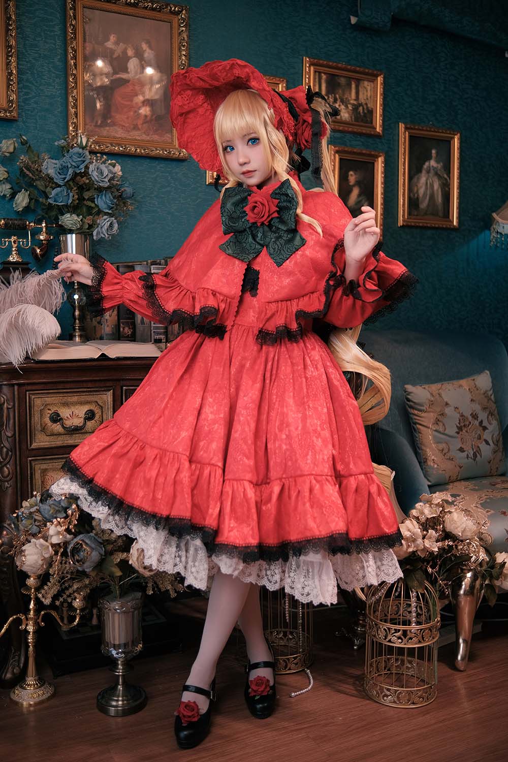 花柒Hana – 蔷薇少女 Cosplay-第2张