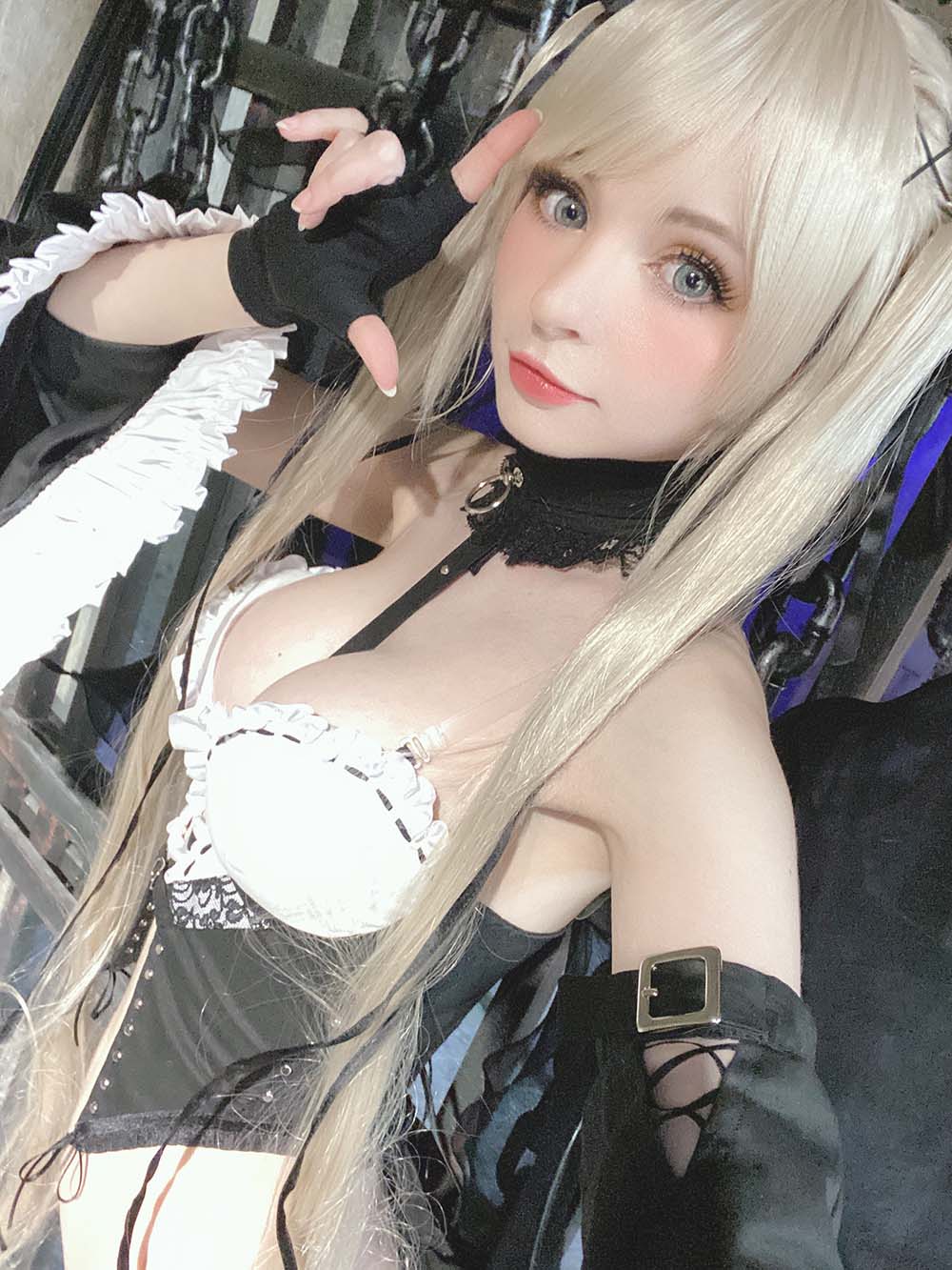 Peach milky – Sakimichan Marie Rose Set Cosplay-第1张