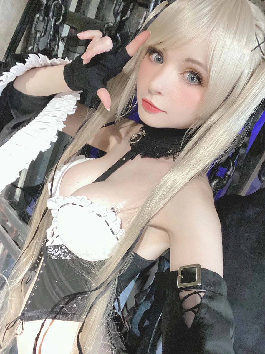 Peach milky – Sakimichan Marie Rose Set Cosplay-第1张