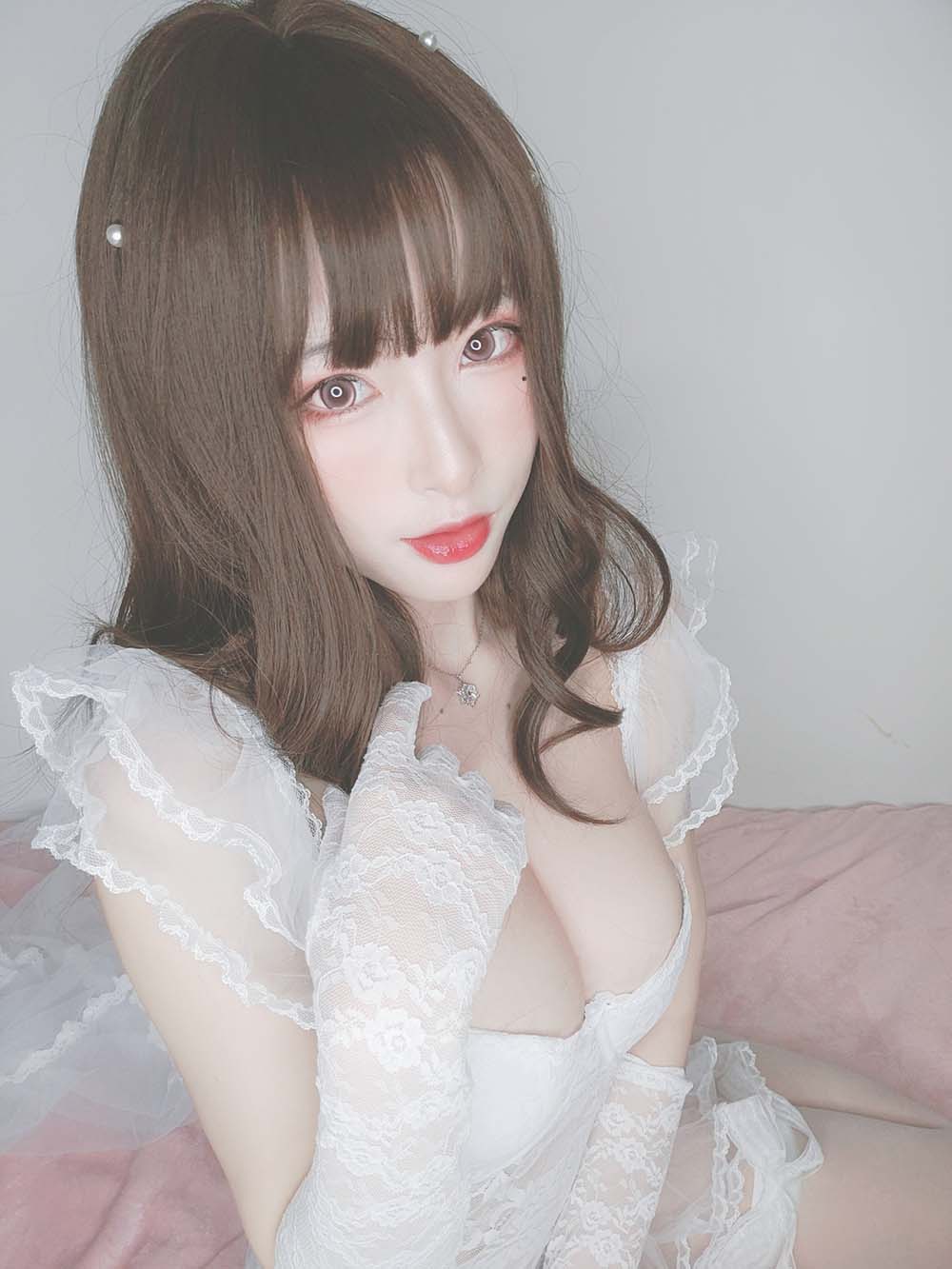 清水由乃 – 花嫁自拍 Cosplay-第1张