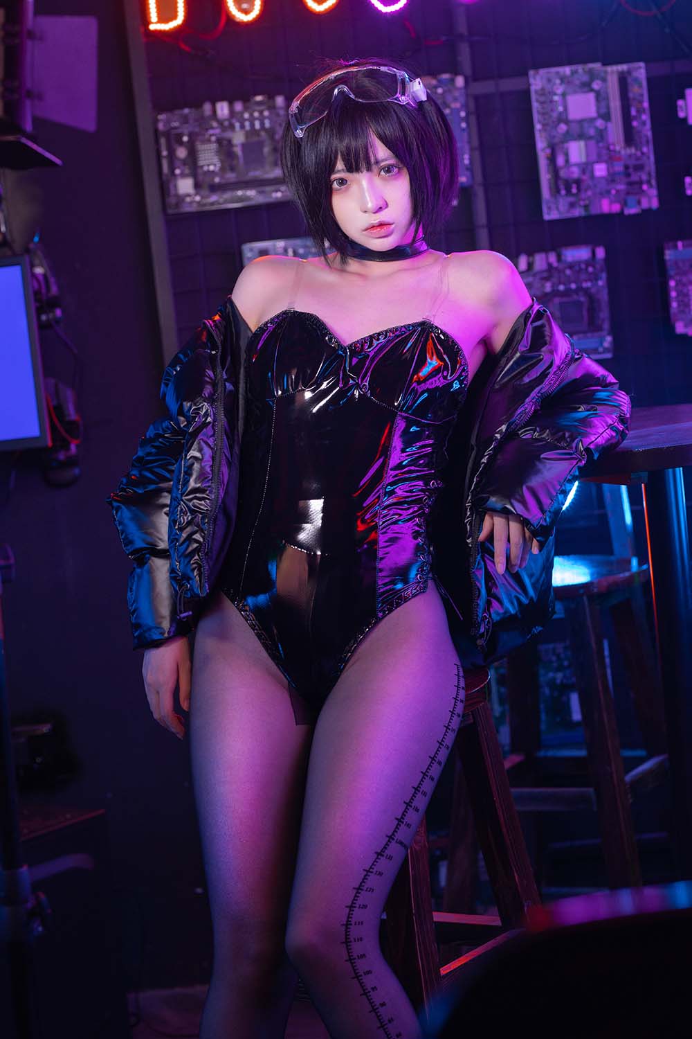 疯猫ss – 赛博少女 Cosplay-第1张