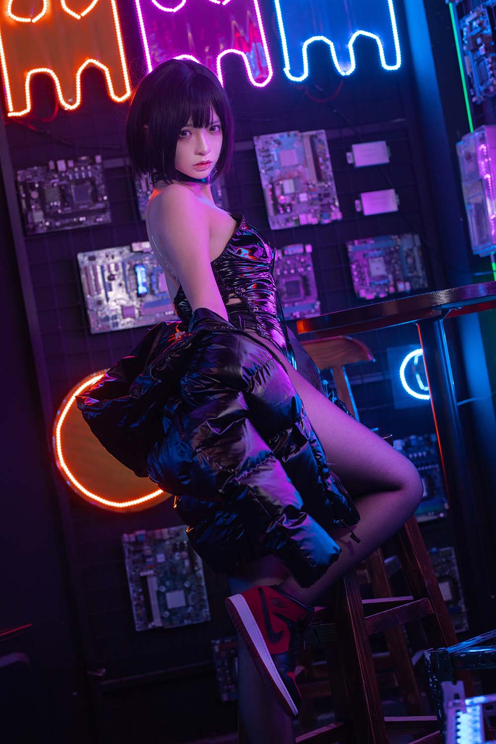疯猫ss – 赛博少女 Cosplay-第2张
