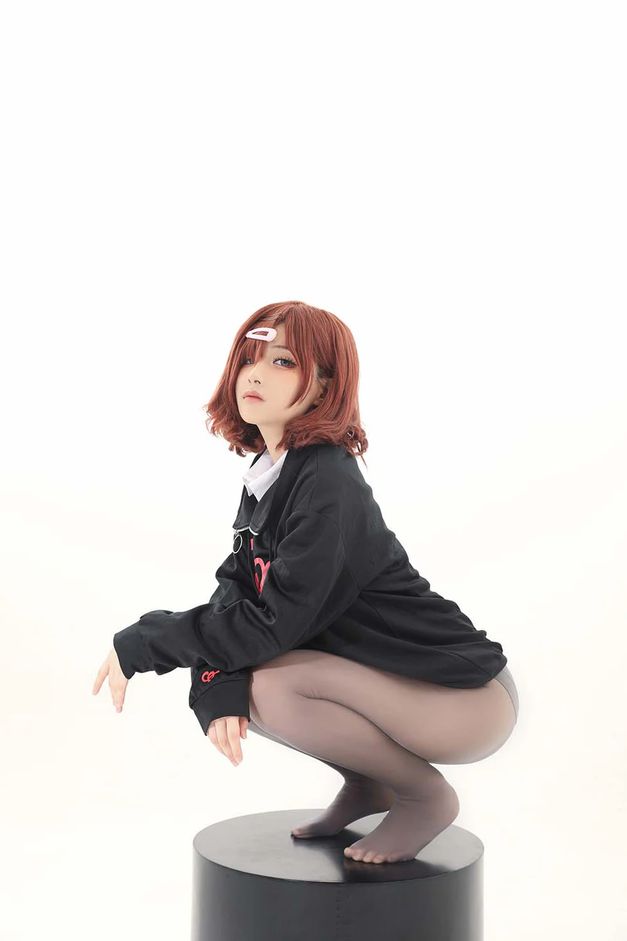 幼愛youmeko – 樋口円香灰丝 Cosplay-第1张