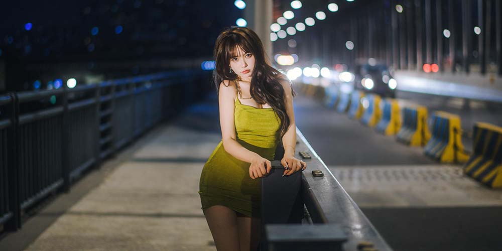 Tina很妖孽呀 – 绿色连衣裙 Cosplay-第2张