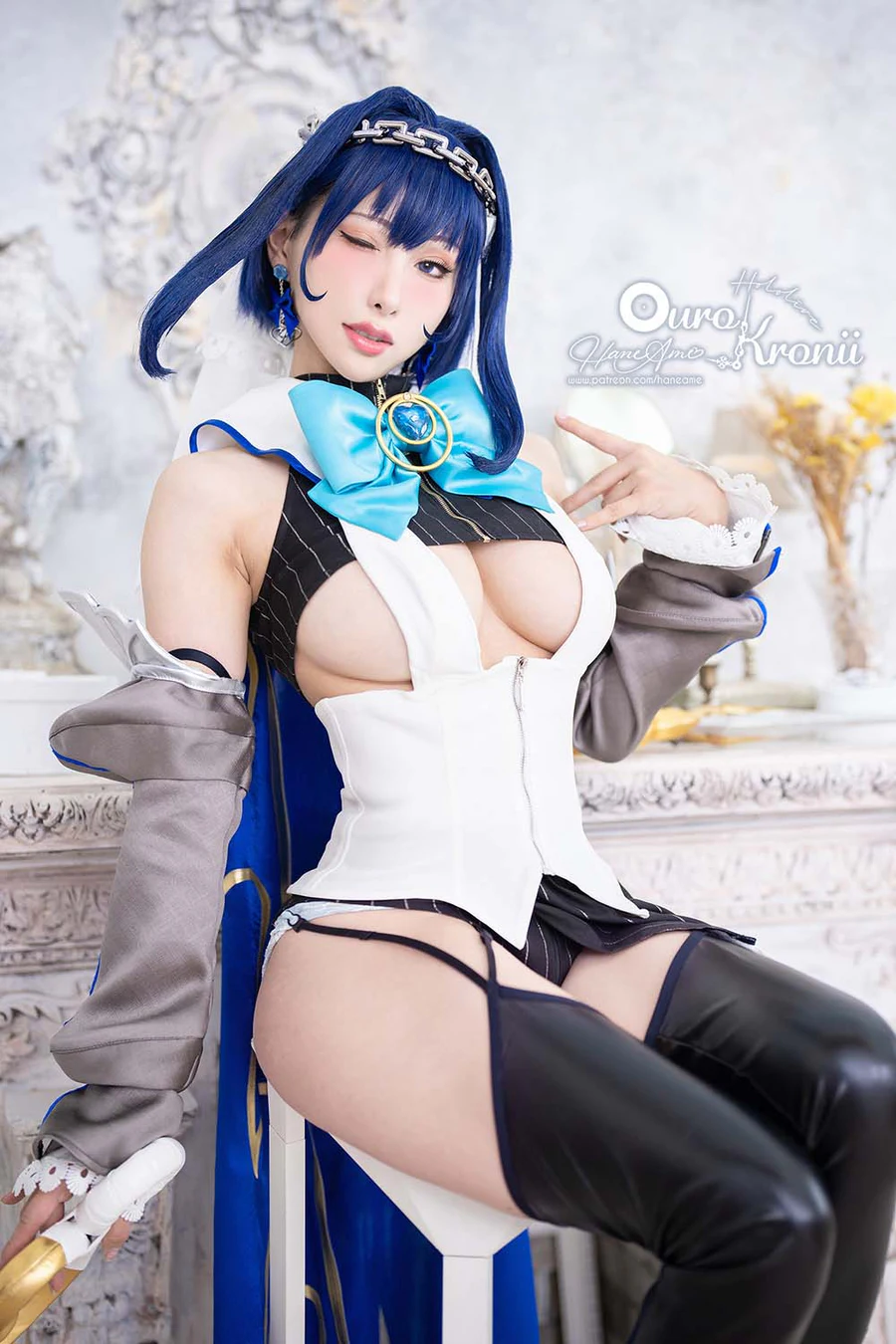 Hane Ame 雨波写真 – Hololive Kronii 時間 Offical Cosplay-第1张