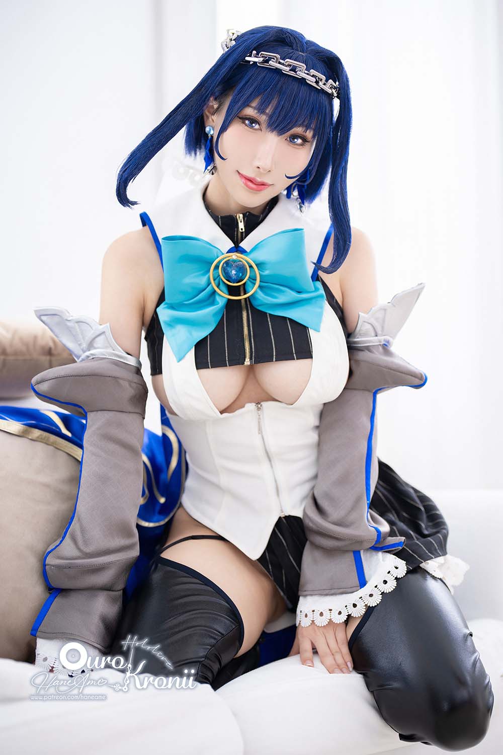 Hane Ame 雨波写真 – Hololive Kronii 時間 Offical Cosplay-第2张