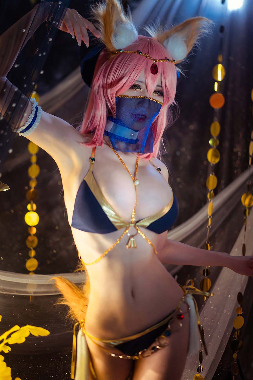 爱老师_PhD – 玉藻前 舞娘泳装 Cosplay-第1张
