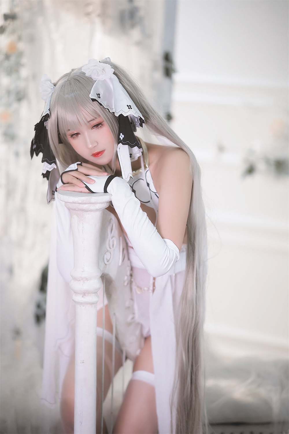 三度_69 – 可畏白纱 Cosplay-第1张