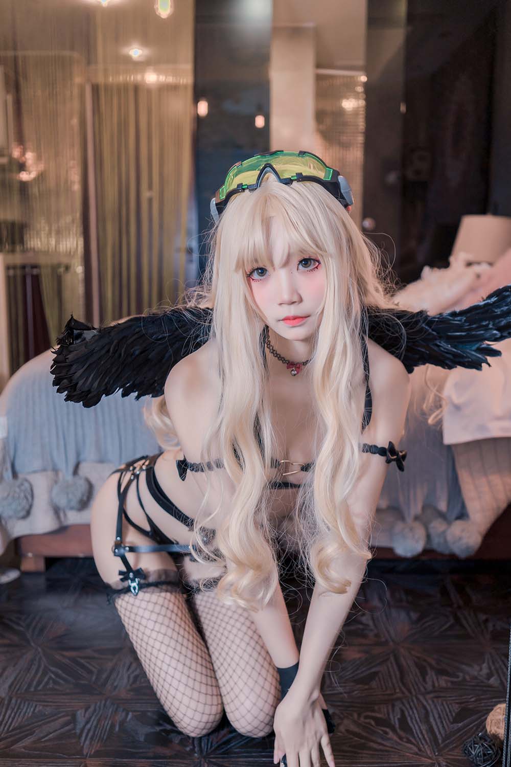五更百鬼 – 圣女 吊带黑丝 Cosplay-第1张