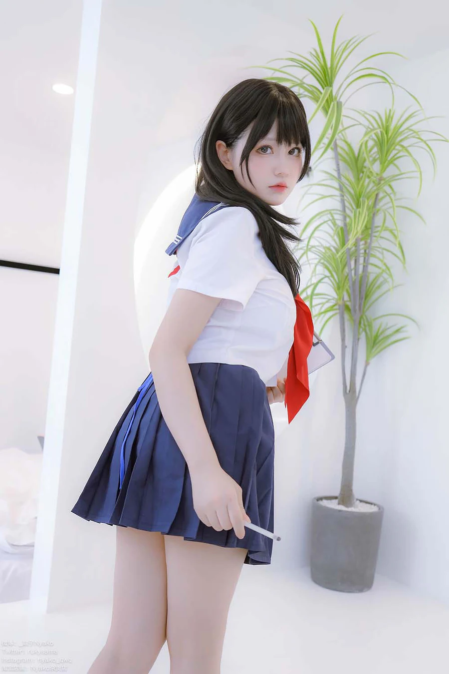 Nyako喵子 – 风纪委员 Cosplay-第2张