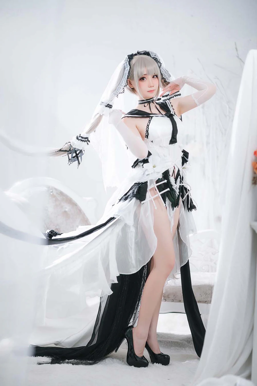 焖焖碳 – 可畏礼服 Cosplay-第1张