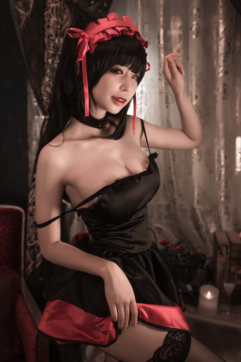 爱老师_PhD – 狂三 猫咪内衣 Cosplay-第1张