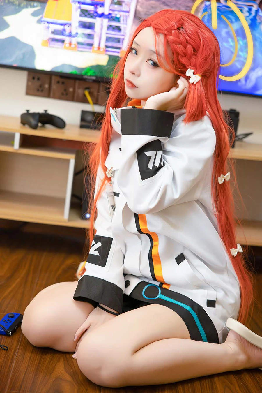 G44不会受伤 – 碧蓝档案 花岡柚子 Cosplay-第1张