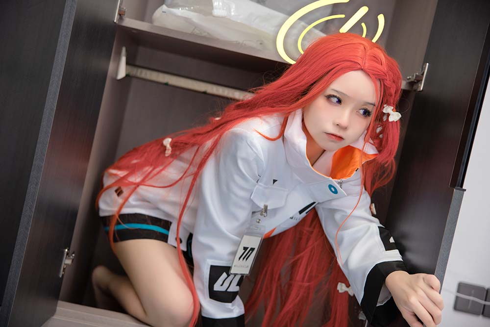 G44不会受伤 – 碧蓝档案 花岡柚子 Cosplay-第2张