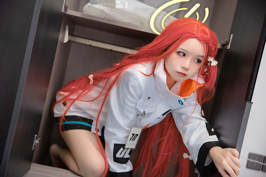 G44不会受伤 – 碧蓝档案 花岡柚子 Cosplay-第2张