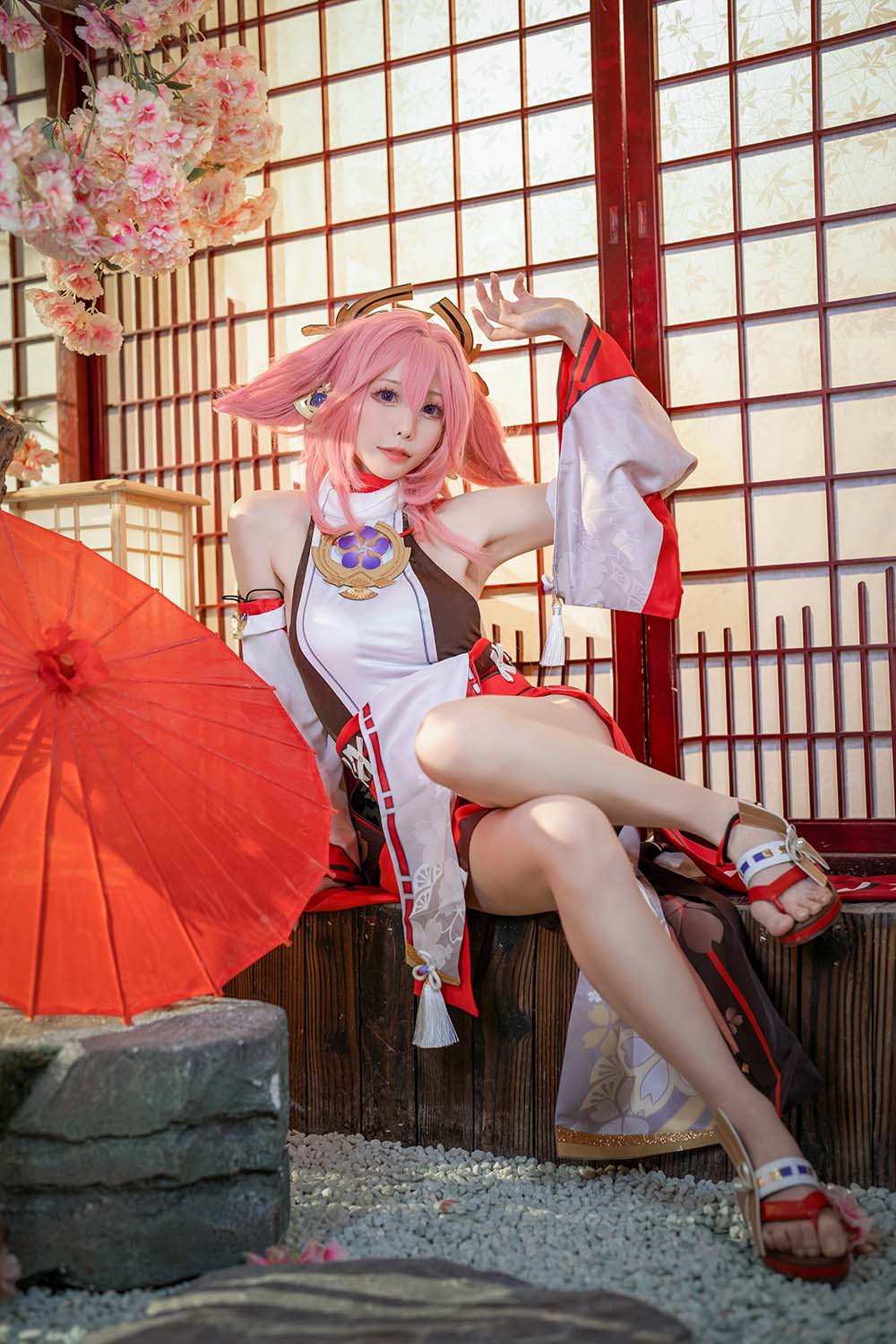 樱岛嗷一 – 八重神子 Cosplay-第1张