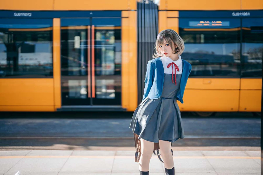 花柒Hana – 唐可可校服 Cosplay-第1张