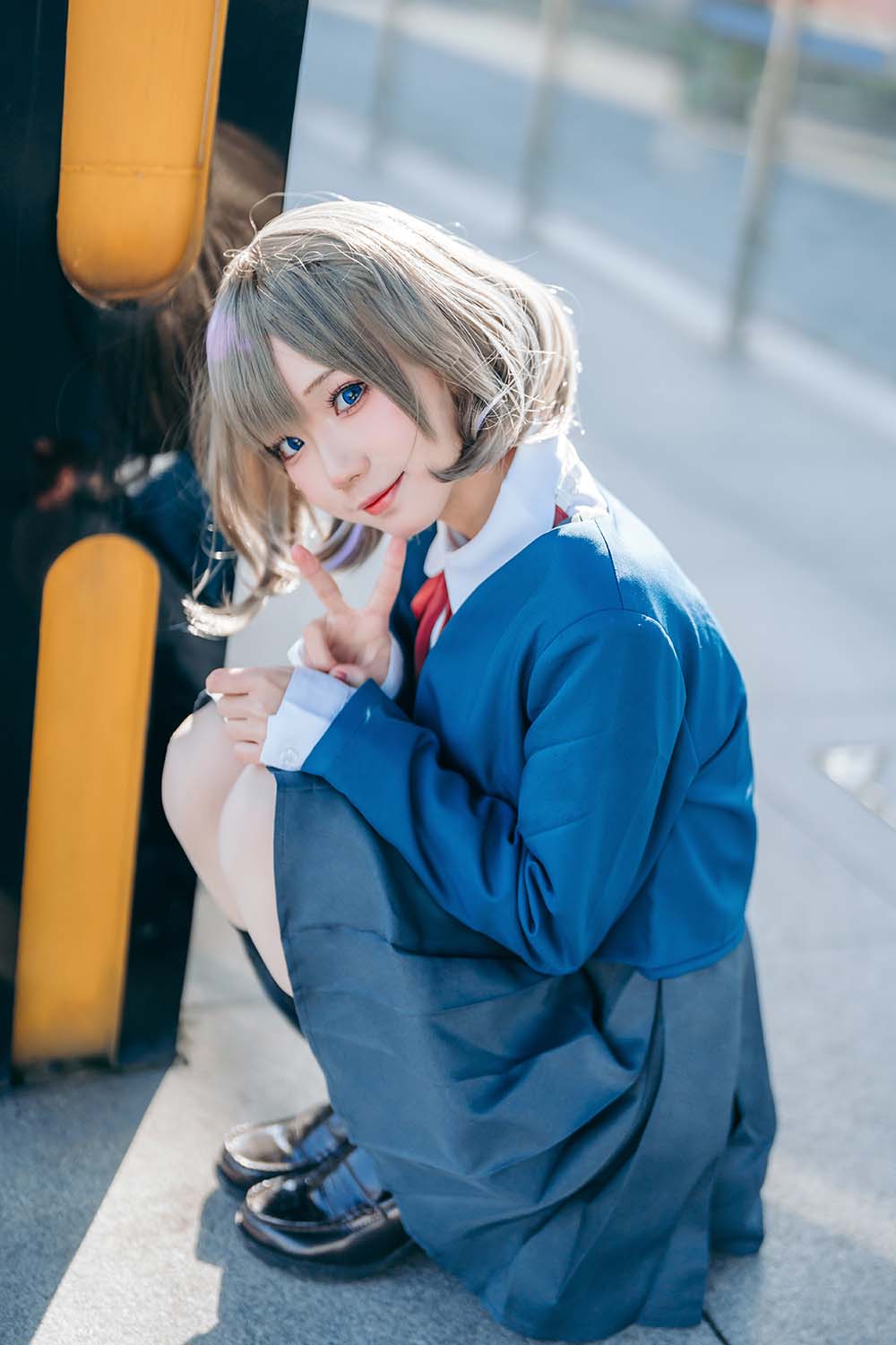 花柒Hana – 唐可可校服 Cosplay-第2张