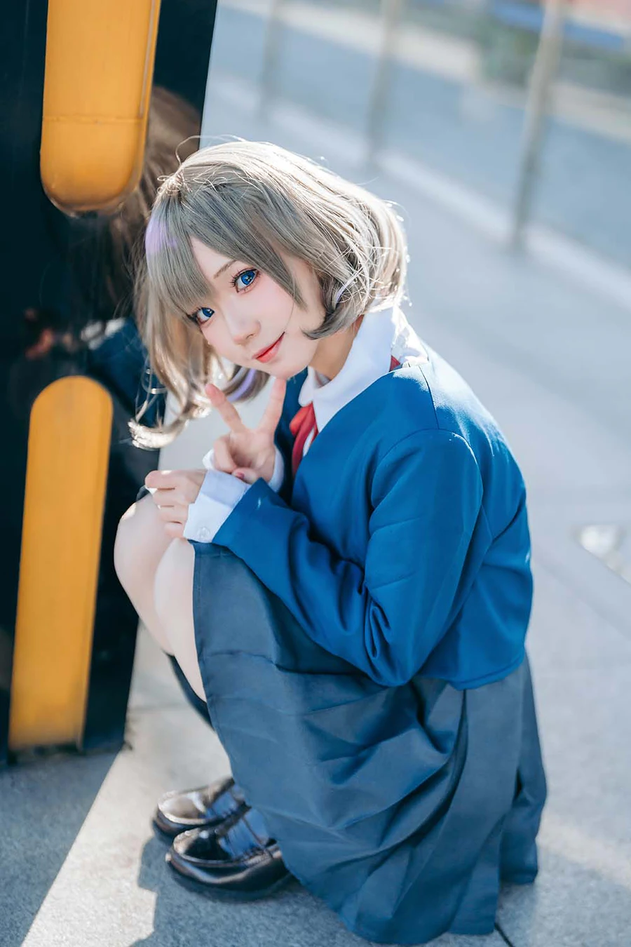 花柒Hana – 唐可可校服 Cosplay-第2张