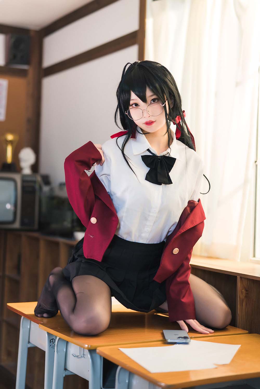狐玖玖 – 碧蓝航线 大凤JK Cosplay-第2张
