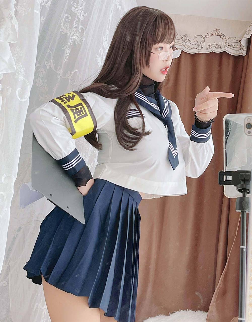 白烨 & 耶米西奶露 – 风纪委员 Cosplay-第1张