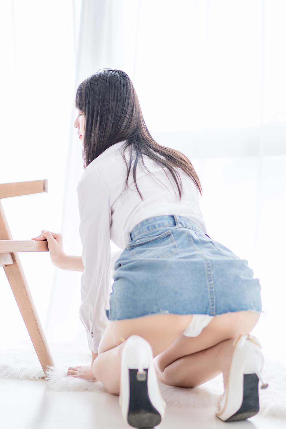 西瓜 – 衬衫牛仔裙 Cosplay-第2张