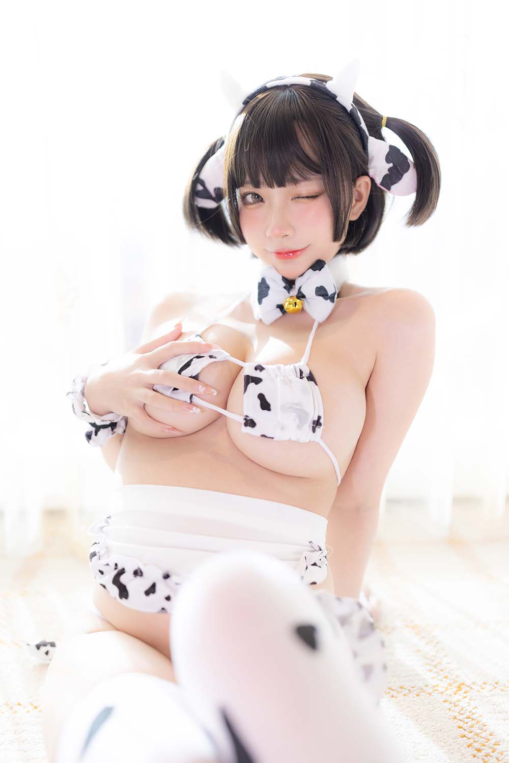 wendydydydy_酱油 – 奶牛女仆 Cosplay-第1张