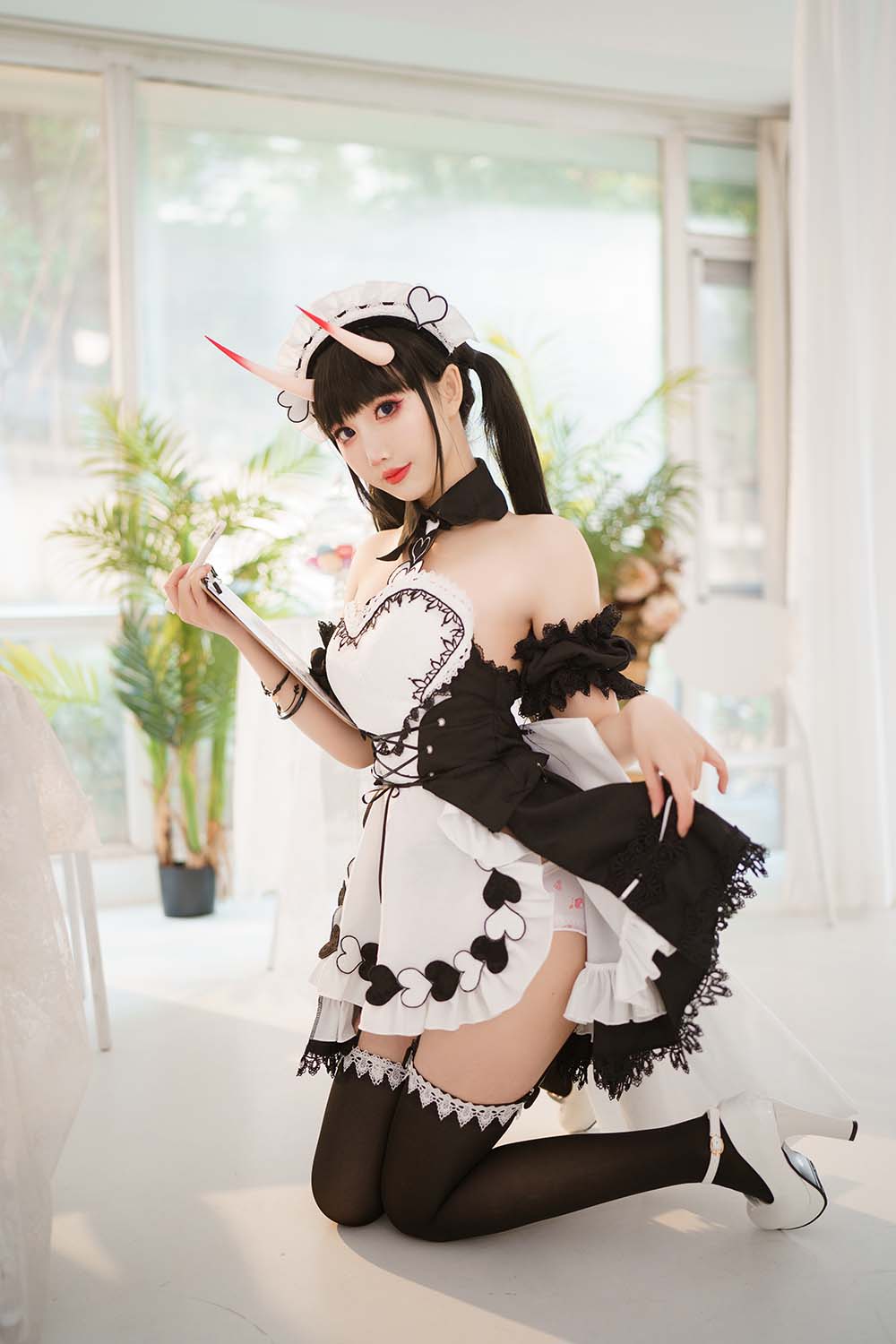 面饼仙儿 – 能代女仆 Cosplay-第1张