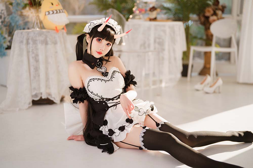 面饼仙儿 – 能代女仆 Cosplay-第2张