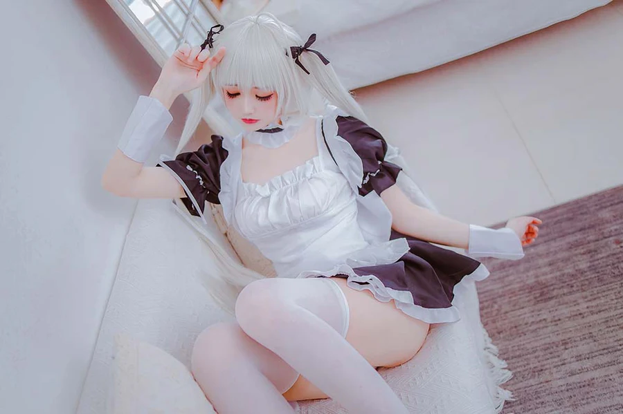 Coser衣衣 – 穹妹女仆 Cosplay-第2张
