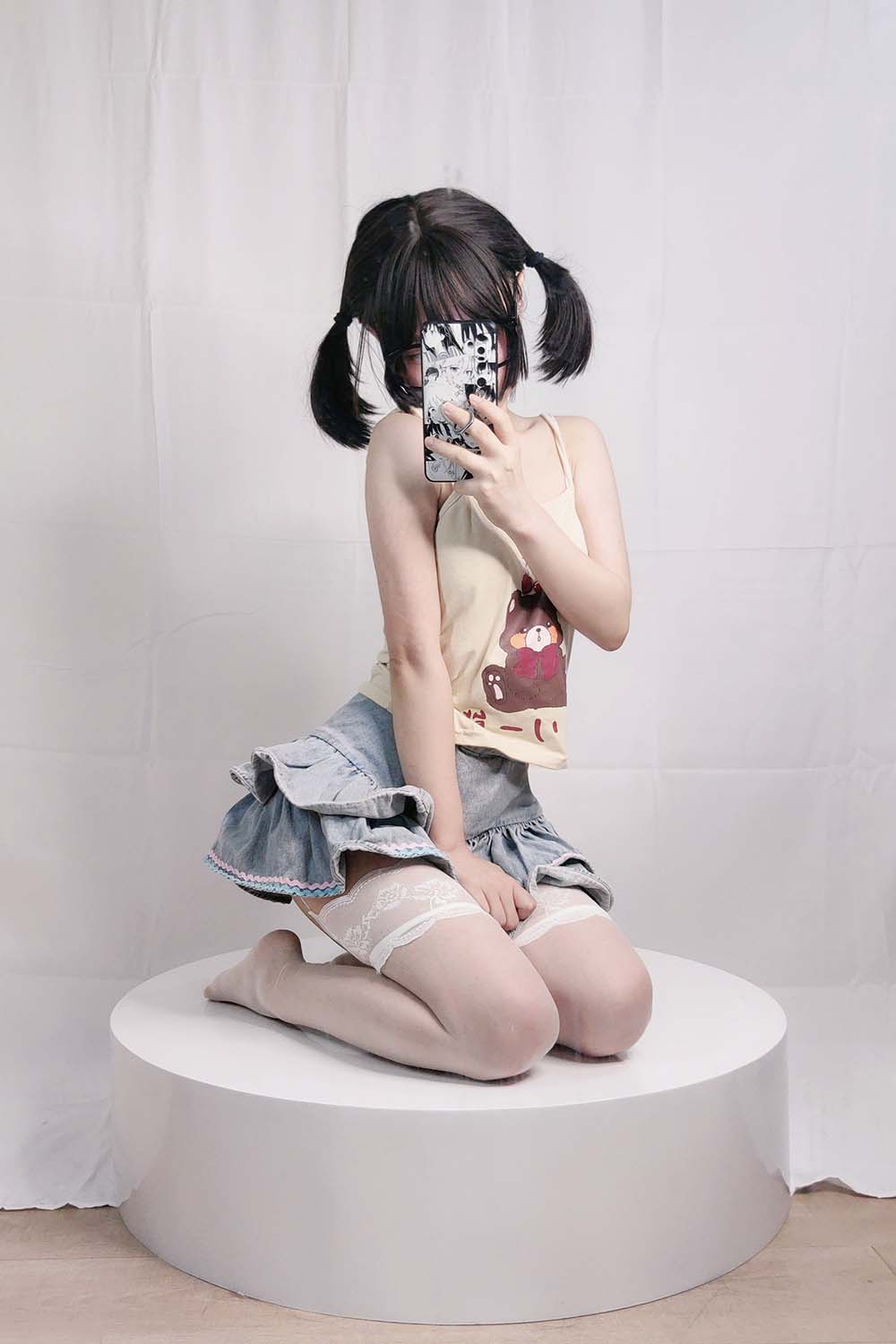 神沢永莉 – 绫蛋糕裙吊带袜汐 Cosplay-第1张