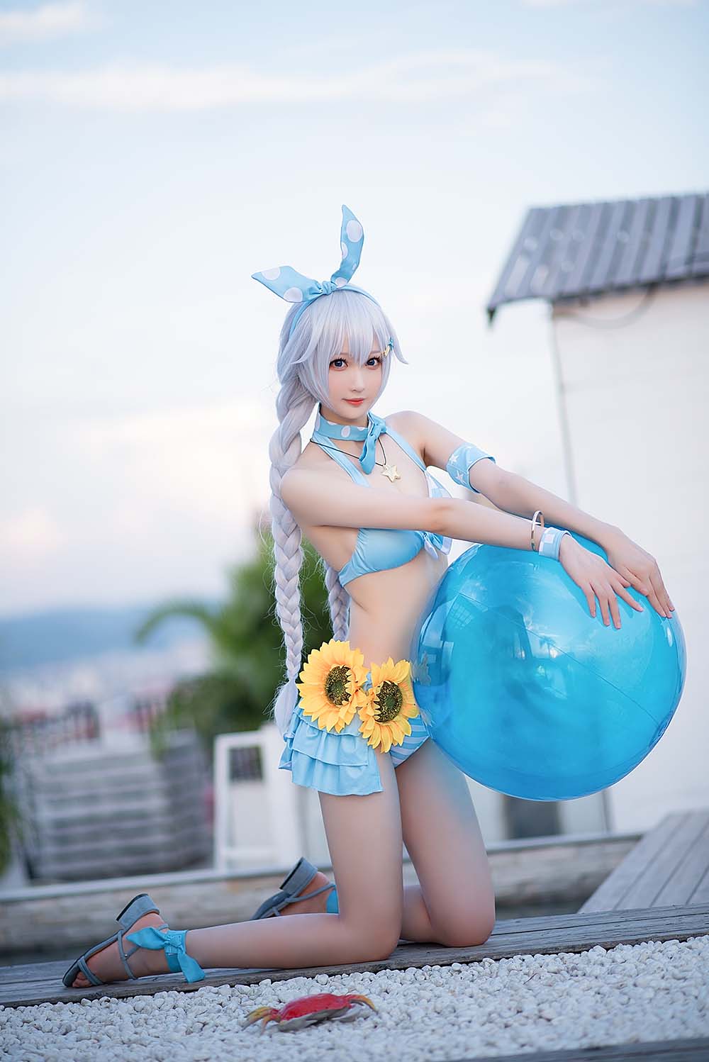 南宫 – 琪亚娜泳装 Cosplay-第2张