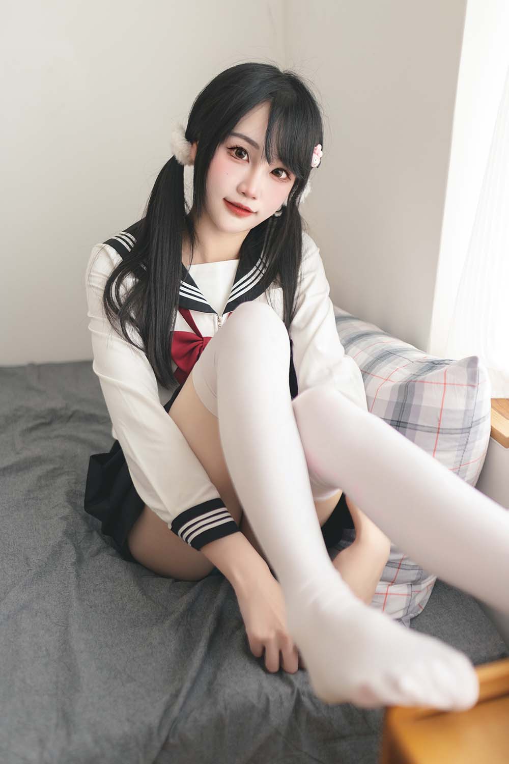 嗷呜酱 – 水手服 Cosplay-第2张