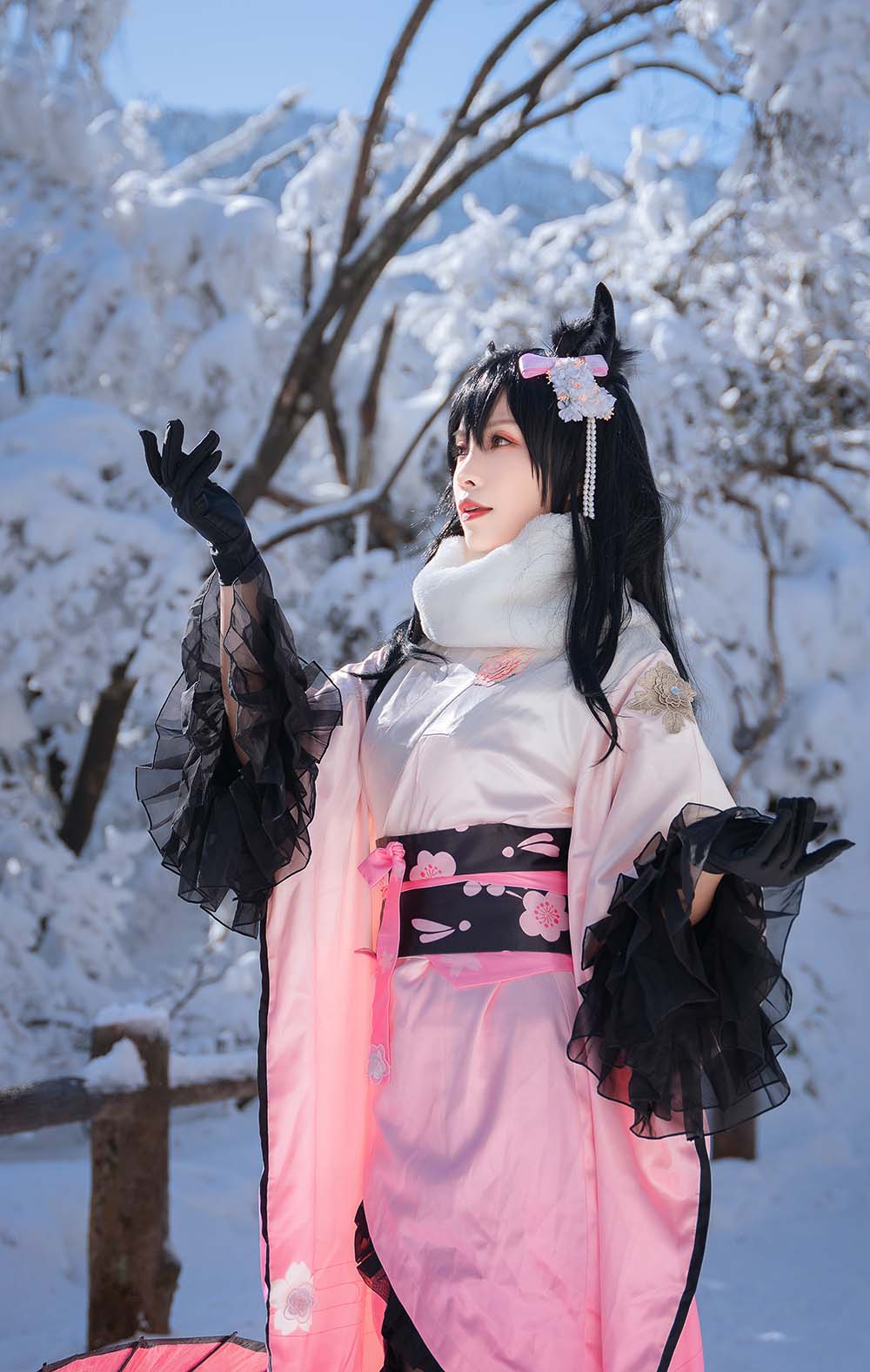 Neko-薇薇 – 爱宕和服 Cosplay-第1张