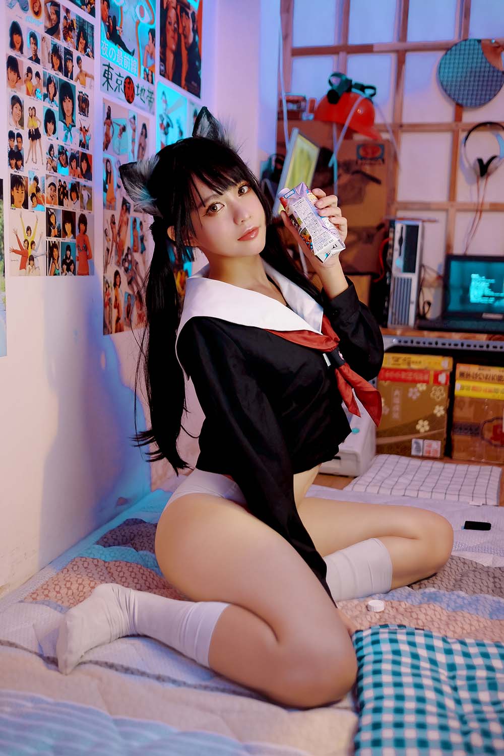 PingPing – Kuroneko黑猫 Cosplay-第2张