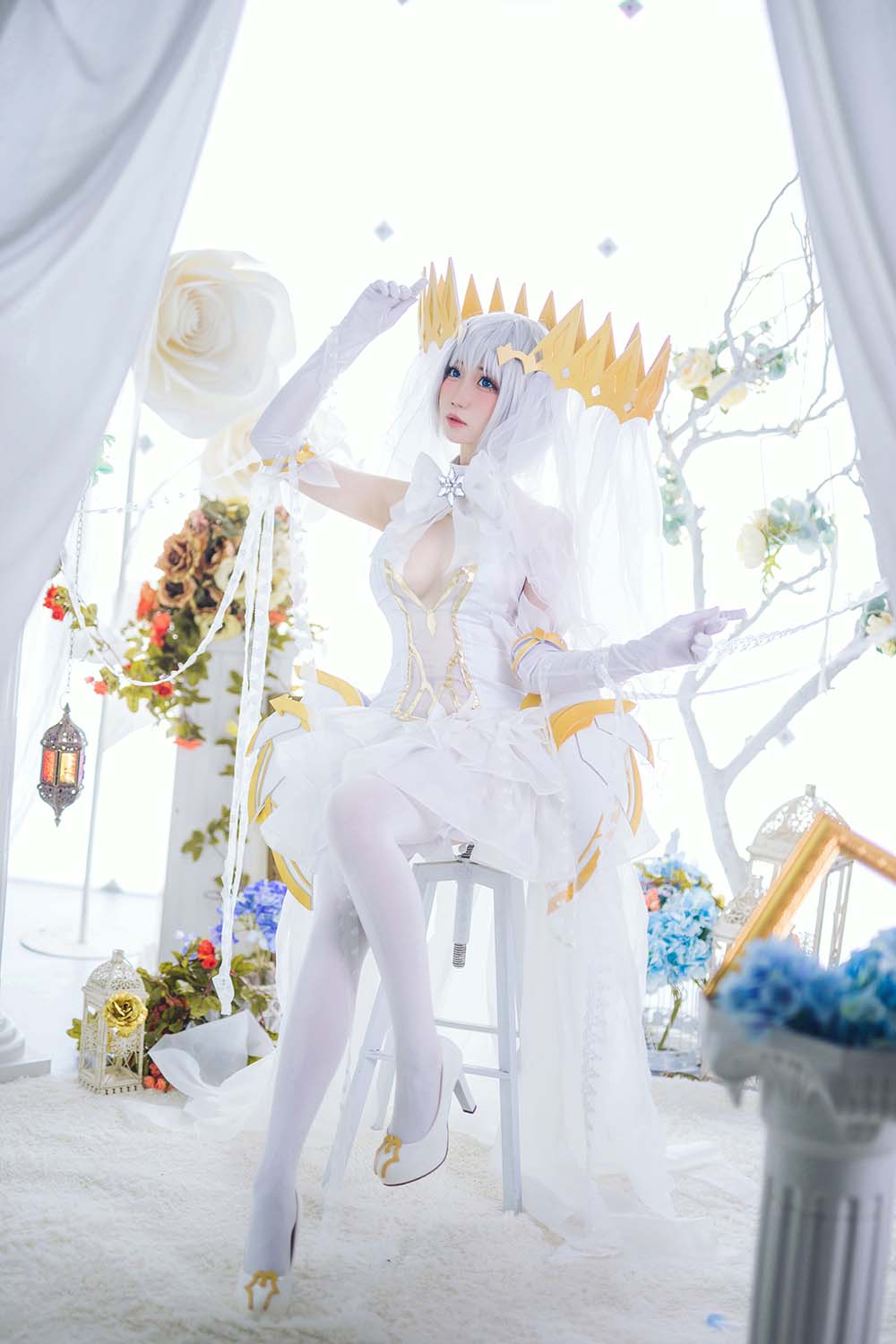 焖焖碳 – 鸢一折纸灵衣 Cosplay-第2张
